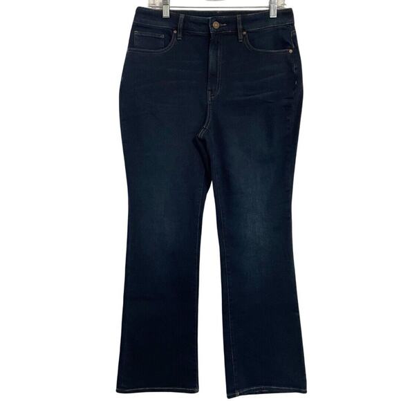 Chico’s Jeans Size 0.5 S/6 Blue Dark Wash HIGH RISE SLIM BOOT Stretch Denim - Picture 1 of 8